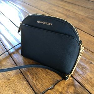 NWT Michael Kors md Emmy Crossbody black purse